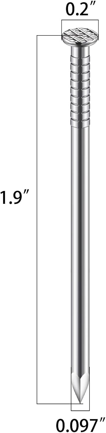 Wensilon 430pcs Stainless Steel 304 Nails Kit, Hanging Nails Kit, Wall Nails Kit, Dowels Kit, Long Nails Kit