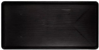 Gardener's Supply Company Entrance Boot Tray | Multi-Purpose All Weather Waterproof Indoor and Outdoor Shoe Mat Made with 100% Durable Recycled Plastic | 22" L x 15.5" W 2" Deep, Black - Size Small