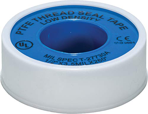 Weld-On 87720 Thread Seal Tape with PTFE, 1 inch by 520 inches, White