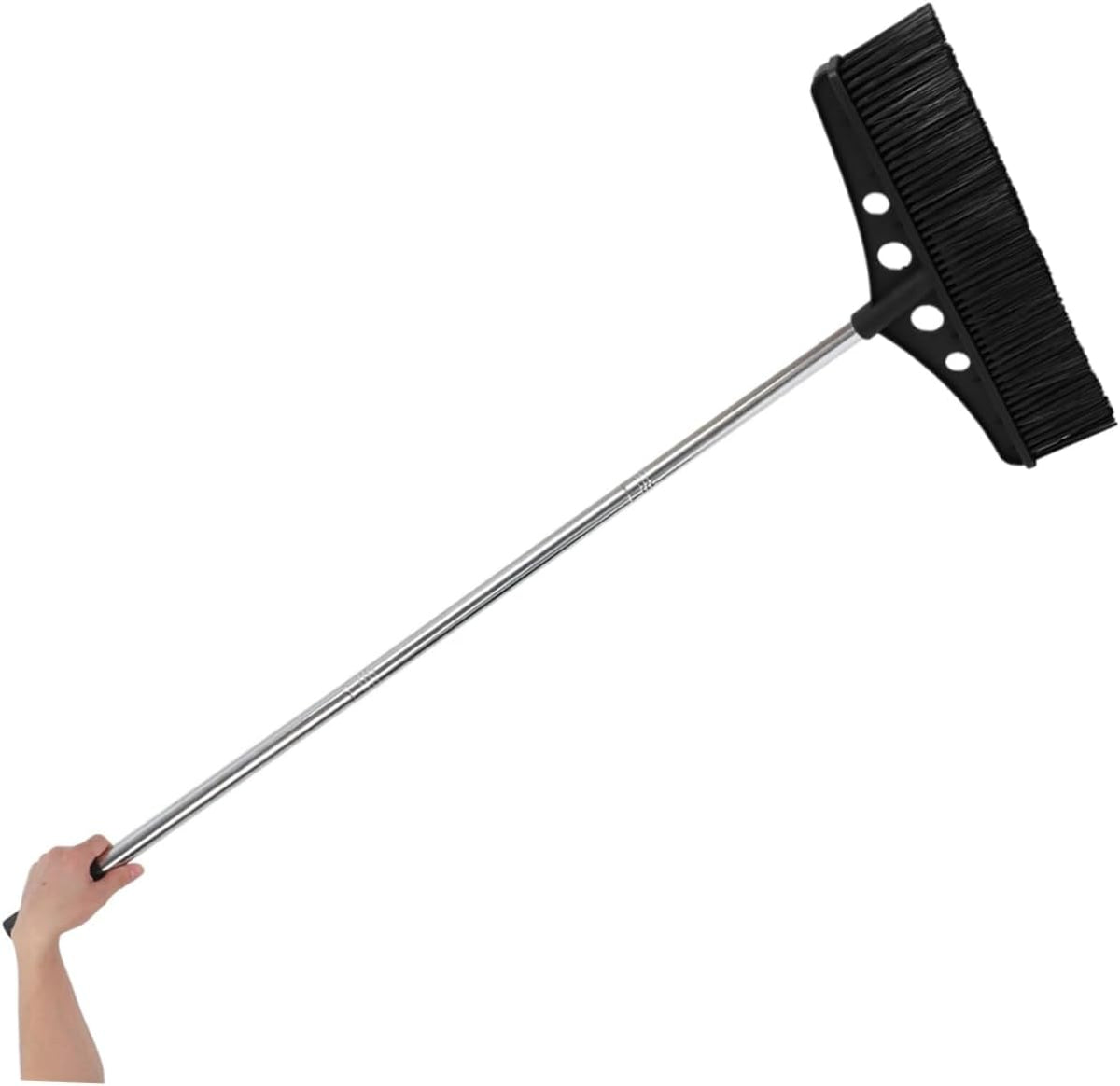 Heavy Duty Outdoor Broom Handle Detachable Wide Brush for Efficient Cleaning of Gardens Patios and Versatile Cleaner for Concrete and Brick