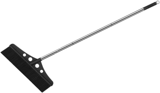 Ipetboom Outdoor Heavy Duty Push Broom with Detachable Handle Efficient Cleaning Tool for Gardens Warehouses and Patios Ergonomic Grip for Comfortable Use