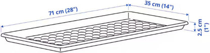 Indoor Outdoor Shoe Tray, 28 x 14 inches, Gray, Using a Shoe mat Protects Your Floor from Dirt and Gravel