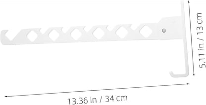 Alipis Clothing Drying Rack Foldable Towel Holder Wall Mounted Garment Hanger Space-Saver Easy Installation White