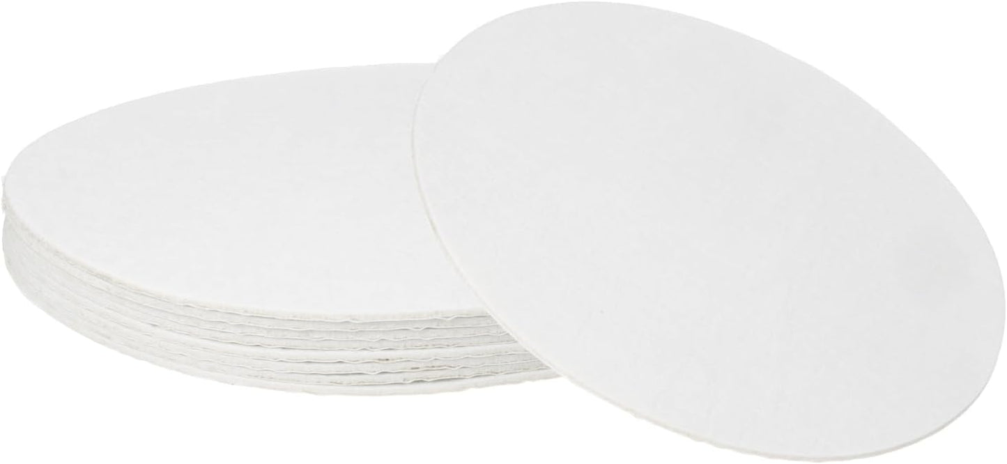 uxcell 32Pcs Non Slip Furniture Pads, 3" Round Self Adhesive Felt Bumpers Noise Reducing Furniture Feet Floor Protector for Chairs Tables Furniture Legs (White 0.2" Thick) - Colors B