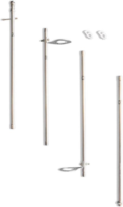 fantado 4-FT Tall White Hako Rice Paper Lantern Standing Floor Lamp w/Black Foot Switch Cord and Bulbs (12 inch x 48 inch w/Light Bulbs) - Asian-Inspired Affordable Home Decoration