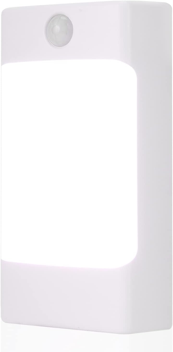 4-in-1 LED Night Light Emergency Backup Light, Motion Sensor, Dusk-to-Dawn Sensor, Rechargeable Battery Operated 5000K Daylight White, LED Flash Light for Home, Power Failure, Hurricane