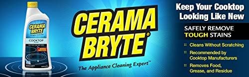 Cerama Bryte Cooktop Cleaner for Glass-Ceramic Surfaces, 18 oz, 2 Pack