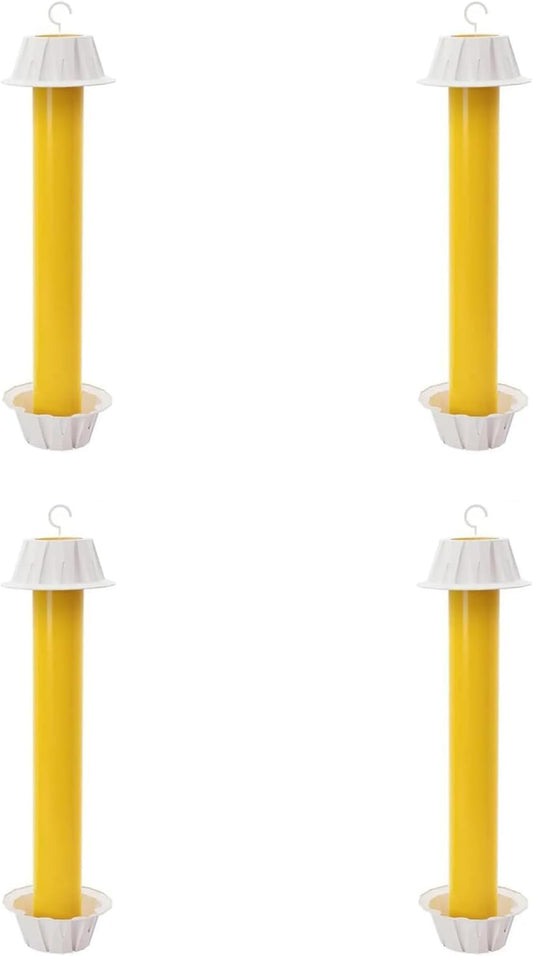 Fly Stick Sticky Fly Traps for Indoors and Outdoor Wasp Traps - Effective Pest Control 4 Pack