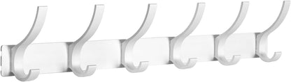 Optish Coat Rack Wall Mount, Wall Hooks for Hanging, Entry Coat Hooks Coat Hanger, Hat Rack Holder for Wall, Key Holder Purse Racks, Towel Rack for Bathrooms (2 Pack, Black)
