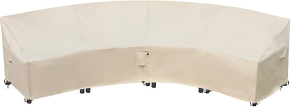 Patio Deck Box Cover, 63x30 Inch Fire Pit Covers with Straps and Handles, Waterproof Heavy Duty Outdoor Furniture Winter Cover for Keter, Suncast, Lifetime Container