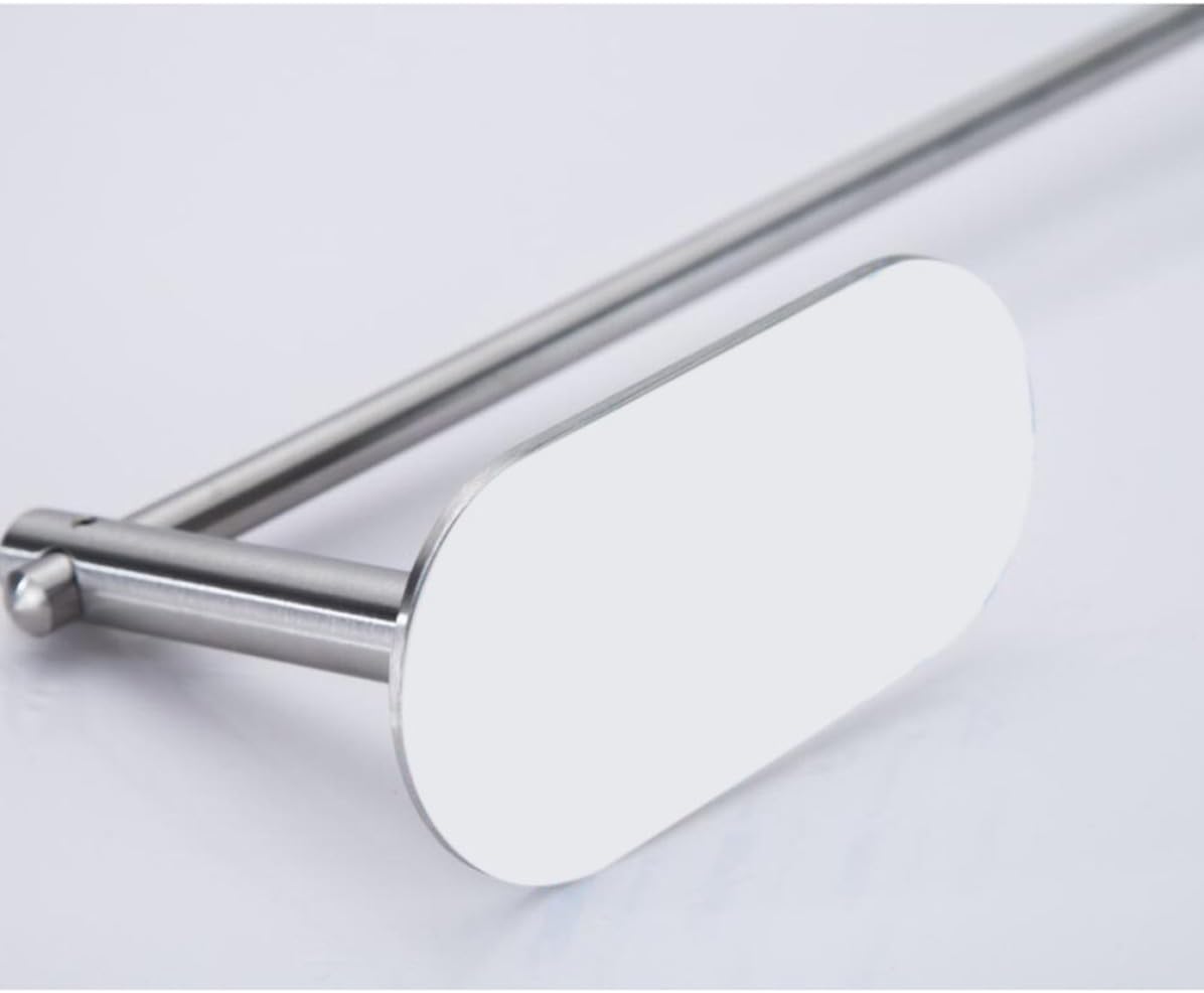 Homoyoyo Self-Adhesive Towel Rack 304 Stainless Steel Heavy-Duty Towel Bar for Kitchen Tools and Cleaning Rags, Silver Wall-Mounted Dish Cloth Holder