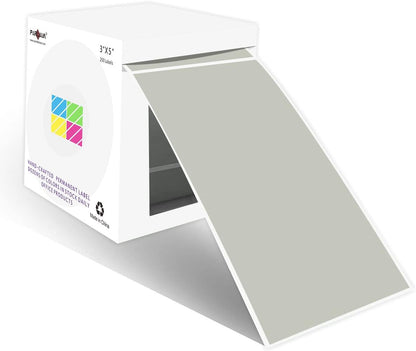 PARLAIM 3 X 5 Inch Rectangle Adhesive Color Coding Stickers,Square Inventory Stickers -250 Per Dispenser Box (Fluorescent Green)