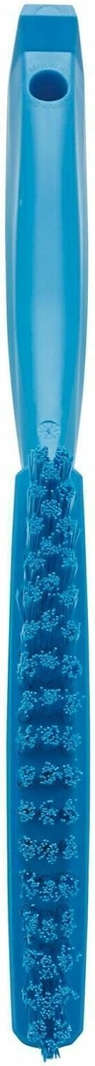 Vikan 13/16 in W Scrub Brush, Stiff, 11 51/64 in L Handle, 5 51/64 in L Brush, Blue, Plastic 41953-1 Each