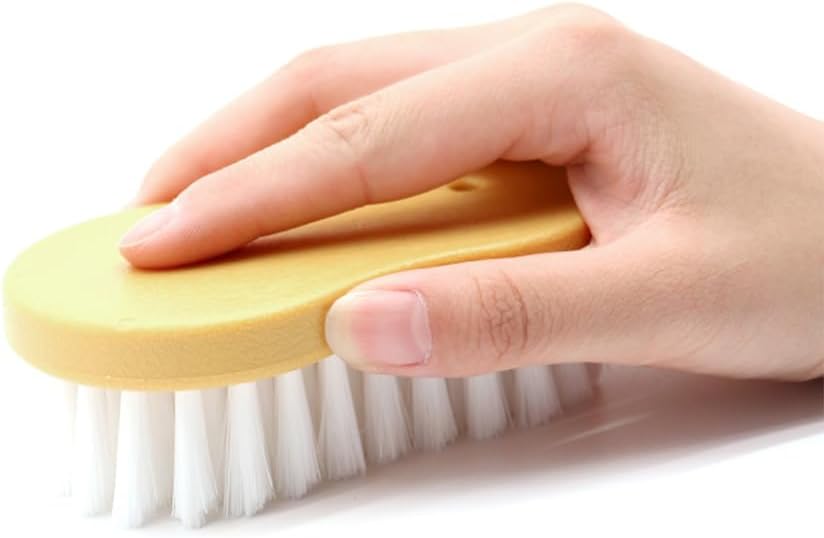 JSCARLIFE Car Interior Cleaning Brush, Deep Scrub Upholstery Scrubber, Soft Bristle Heavy Duty Handheld Scrub Brush for Car, Furniture, Sofa