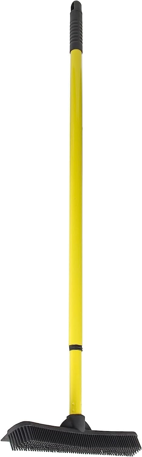 FURemover Pet Hair Removal Rubber Broom, 18" Broom Head