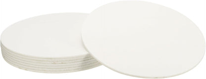 uxcell 32Pcs Non Slip Furniture Pads, 3" Round Self Adhesive Felt Bumpers Noise Reducing Furniture Feet Floor Protector for Chairs Tables Furniture Legs (White 0.2" Thick) - Colors A