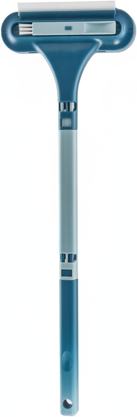 Sturdy PP Plastic Double-Sided Window Screen Brush, 13-Inch Tool for In-Place Mesh Cleaning