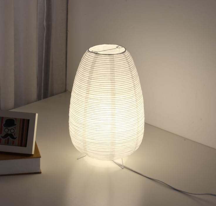 Small Rice Paper Lamp, Japanese Lamp Lantern Table Lamp, Paper Table Lamp, Lantern Lamps for Desk Bedrooms Bedside Night Light (Tower)