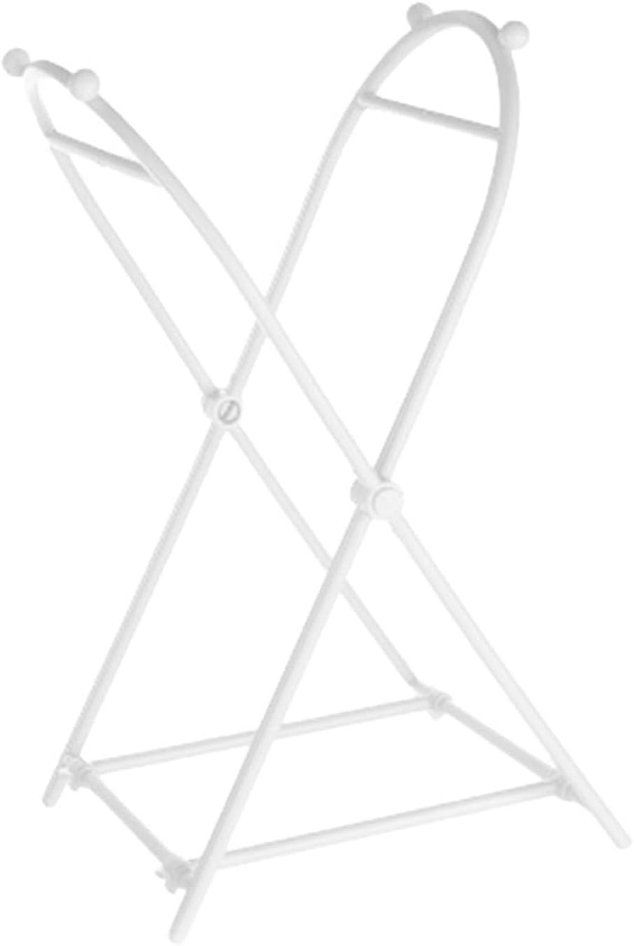 Trash Bag Stand, Foldable Trash Bag Holder Kitchen Trash Bag Rack Indoor Outdoor Trash Can Stand for Kitchen, Camping, Picnic (White)