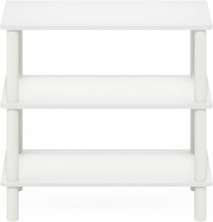 Furinno FANO Shoe Rack, 24-Inch Width 2-Tier Shoe Organizer, Stackable Shoes Storage, 11.7 x 24.2 x 11.7, for Closet Entryway, Office, Garage, Amber Pine