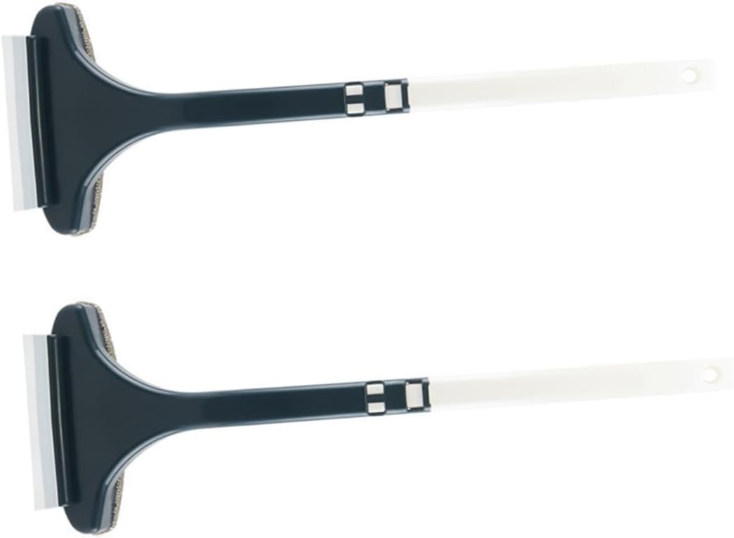 CALLARON 2pcs Window Screen Cleaning Brush Tool Double-Sided Dust Collector for Home Use Portable Window Cleaning Tool Ergonomic Handle