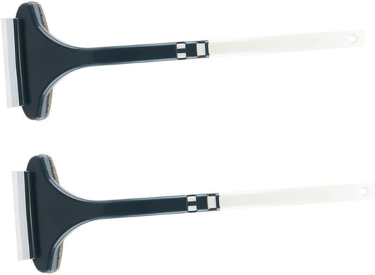 CALLARON 2pcs Window Screen Cleaning Brush Tool Double-Sided Dust Collector for Home Use Portable Window Cleaning Tool Ergonomic Handle