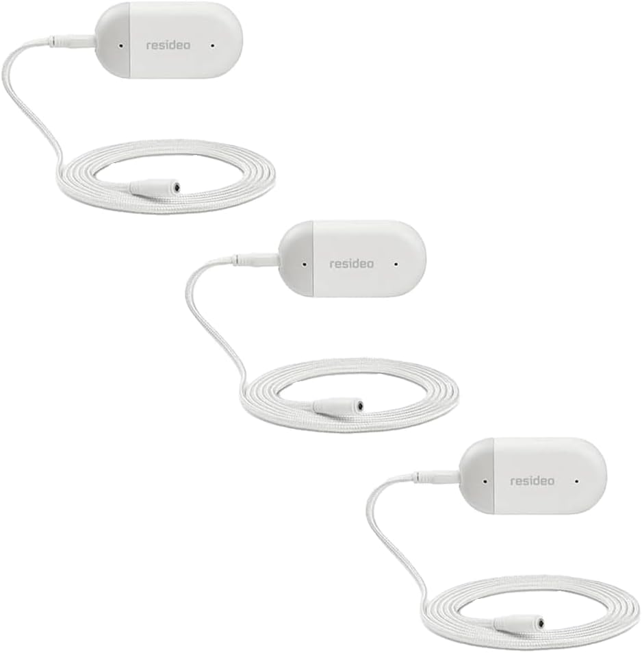 L1 WiFi Water Leak and Freeze Detector Triple Pack 5-ft Sensor Cable 100dB Alarm (3-Pack) | YCHW3000W3003