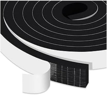 Upgraded Strong Adhesive Foam Weather Stripping Door Seal Insulation Tape for Insulating Door,Window, Air Conditioner Noise-Reduction Self Adhesive Sealing Weatherstrip (1 in x 1/2 in x 10 Ft) - Colors B