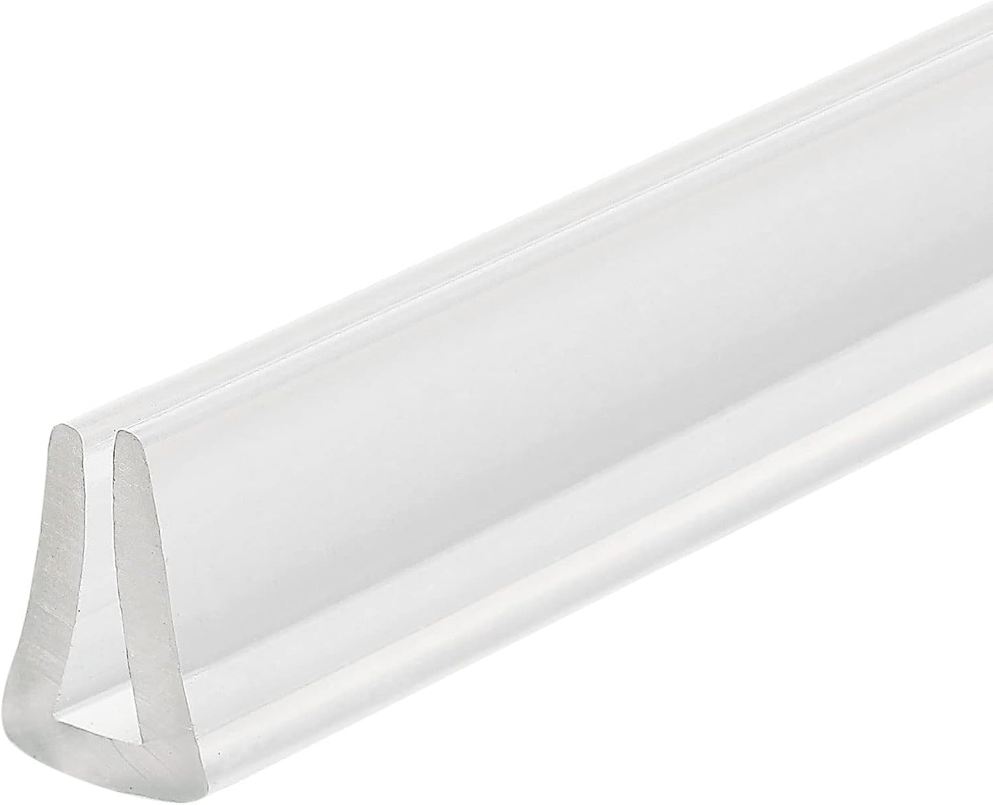 uxcell U Channel Edge Trim, 4.9ft Length Soft Rubber Guard Seal Strip Edge Protector Fit for 1-2mm Edge, (9/32" W x 5/32" H) Clear