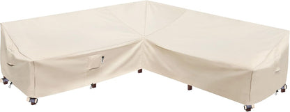 Patio Deck Box Cover, 63x30 Inch Fire Pit Covers with Straps and Handles, Waterproof Heavy Duty Outdoor Furniture Winter Cover for Keter, Suncast, Lifetime Container