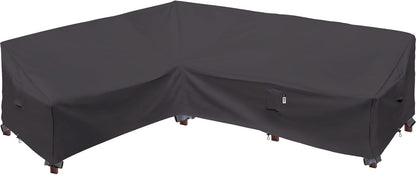 Patio Deck Box Cover, 63x30 Inch Fire Pit Covers with Straps and Handles, Waterproof Heavy Duty Outdoor Furniture Winter Cover for Keter, Suncast, Lifetime Container