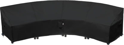 Patio Deck Box Cover, 63x30 Inch Fire Pit Covers with Straps and Handles, Waterproof Heavy Duty Outdoor Furniture Winter Cover for Keter, Suncast, Lifetime Container