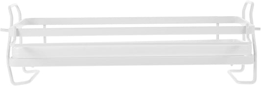 TOYANDONA Wall Mounted Kitchen Shelf Organizer for Sponge and Spice Rack, Stainless Steel No Drilling Draining Storage Rack for Kitchen Sink Cleaning Cloth Holder