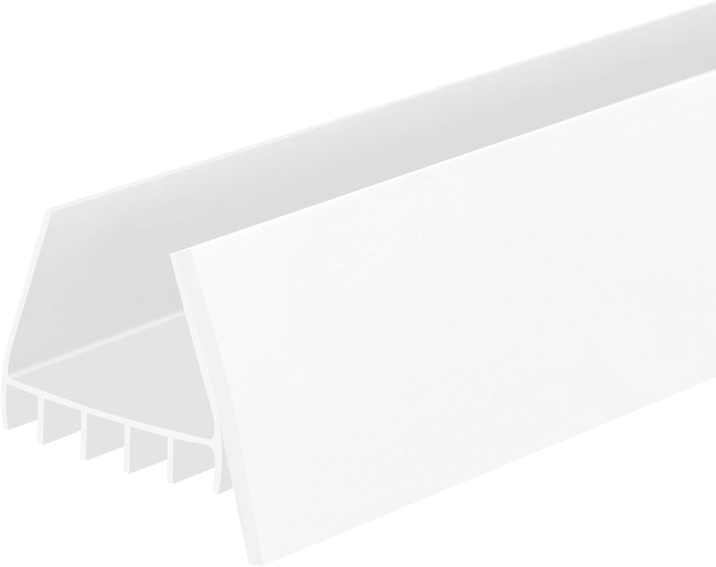 PVC Slide on Door Sweep with Foam Draft Stopper/Sweep for Doors 1" - 1 3/4" Wide - 3 FT Long (Brown)