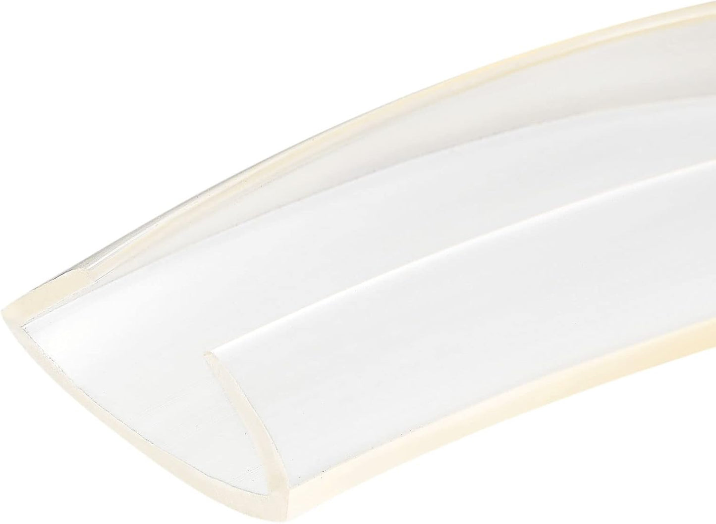 uxcell U Channel Edge Trim, 4.9ft Length Soft Rubber Guard Seal Strip Edge Protector Fit for 1-2mm Edge, (9/32" W x 5/32" H) Clear