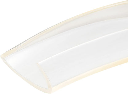 uxcell U Channel Edge Trim, 4.9ft Length Soft Rubber Guard Seal Strip Edge Protector Fit for 1-2mm Edge, (9/32" W x 5/32" H) Clear
