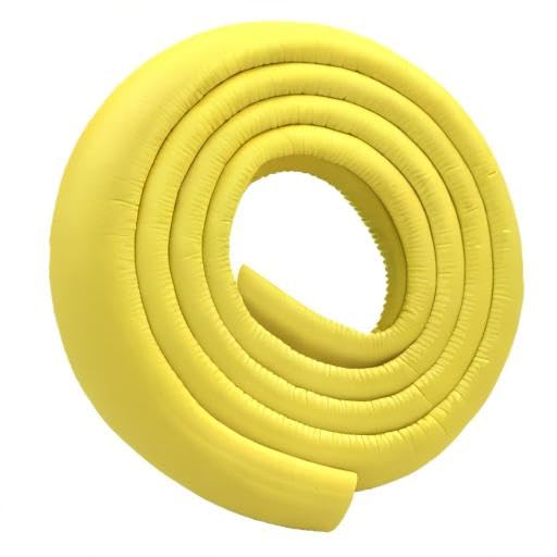 M2cbridge L Shape Extra Thick Furniture Edge Wall Corner Guard Desk Edge Cushion Bumper 6.5 Ft (Off White)