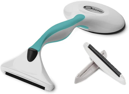 GLEENER Battery-Free 4-in-1 Fabric Shaver & Lint Brush | Ultimate Fuzz Remover | Adjustable Depiller Lint Remover for Clothing & Furniture (Slate Blue)