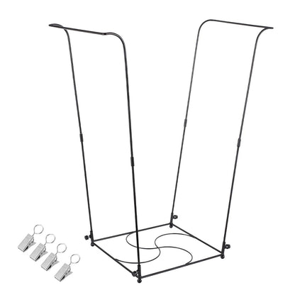 Trash Bag Holder, Garbage Bag Holder, Metal Leaf Bag Holder Stand | Portable Trash Bag Holder for 30-45 Gallon for Lawn, Yard, Camping, Outdoor, S-Shape Base