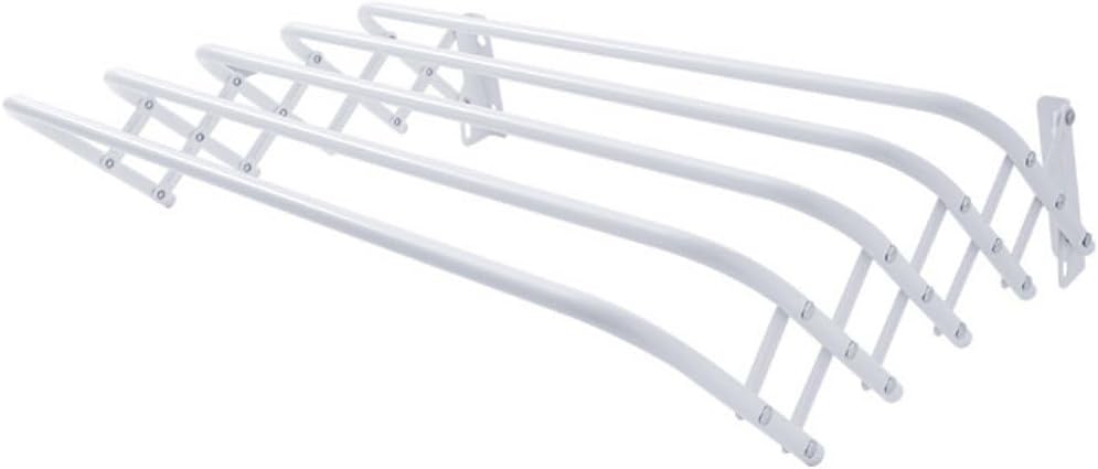 Clothes Drying Rack, Wall Mounted, Retractable, 3 Fold Accordion Design, Space Saving, Durable, Heavy Duty for Laundry Room, Bathroom, Indoor, Outdoor Use