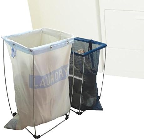Bag Holder Stand for 39-45 Gallon Plastic & Paper Bags, 30" - For Garbage, Trash, Leaves, Lawn Yard Work, Laundry, Parties - Heavy Duty Indoor Outdoor Portable Metal Rack Dismantles for Easy Storage