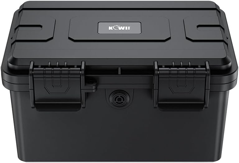 24 Slots CR2 CR123 CR123A Lithium Battery Organizer Case, IP67 Waterproof Hard Case for CR17345/CR16340/CR18350/CR15270(CR2) Explosionproof Batteries Storage Holder for Household Outdoor Camping