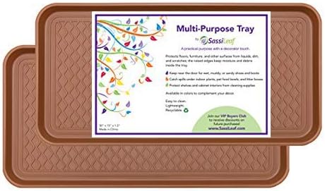 Multi-Purpose Tray in Decorator Colors - 30” L x 15” W x 1.20” H (Slate Gray Set of 2)