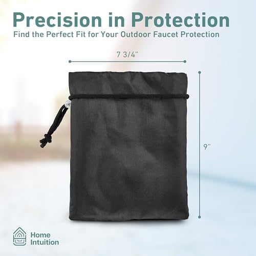 Home Intuition Outdoor Foam Faucet Covers for Winter Freeze Protection, 2 Pack