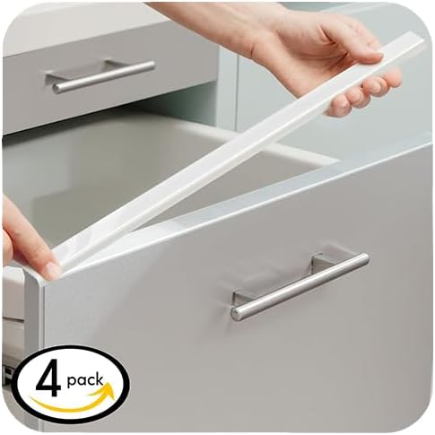 Cabinet Protectors for Kitchen Cabinets, Cabinet Door Protector Trash Drawer Protector Edge Guard, Plastic Slip on Protectors for Cabinets– 3/4" Thick, 18" Length