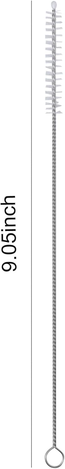 Drinking Straw Brush-50 Pack, 90" x 8 mm Cleaner Brush for Stainless Steel Straws and Cleaning Brush for Smoothie Straws. Reusable Washable Dishwasher Safe