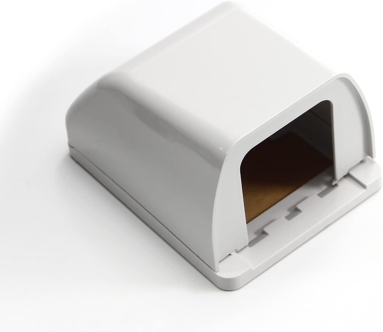 Fielect 2Pcs Weatherproof in Use Outlet Cover Plug Receptacle Protector for Retrofit Siding Construction Transparent 118 Type 210x100x47mm