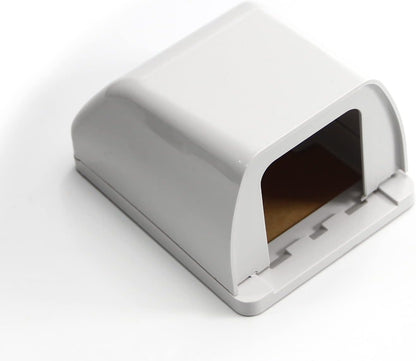 Fielect 2Pcs Weatherproof in Use Outlet Cover Plug Receptacle Protector for Retrofit Siding Construction Transparent 118 Type 210x100x47mm