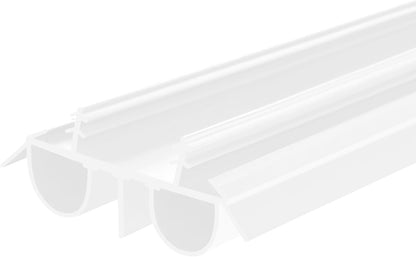 36" Kerf Slide-in Double Bulb Seal Weatherstrip Door Bottom – Durable Seal for Energy Efficiency & Draft Protection (Black)