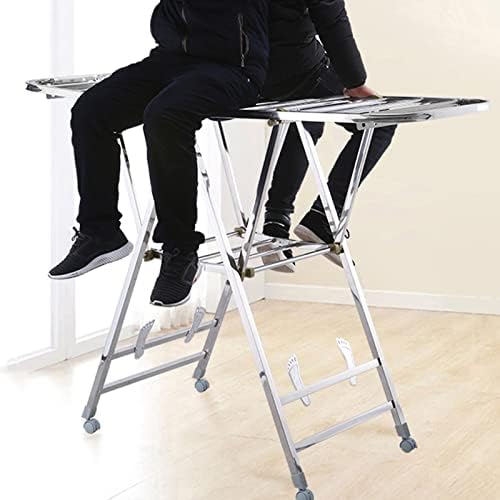 Foldable Portable Space Saving Clothes Drying Rack, Wall Mounted Clothes Rack, Clothes Drying Racks Outdoor,for Drying Cap, Face Mask, Socks, Towels, Underwear, Diapers